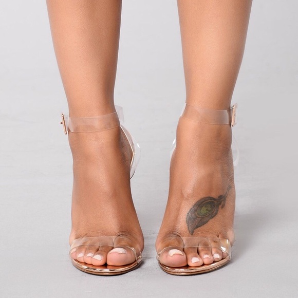 Shoes - Clear Strap Heels!